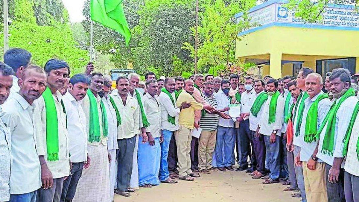 Gauribidanur Farmers BESCOM Protest