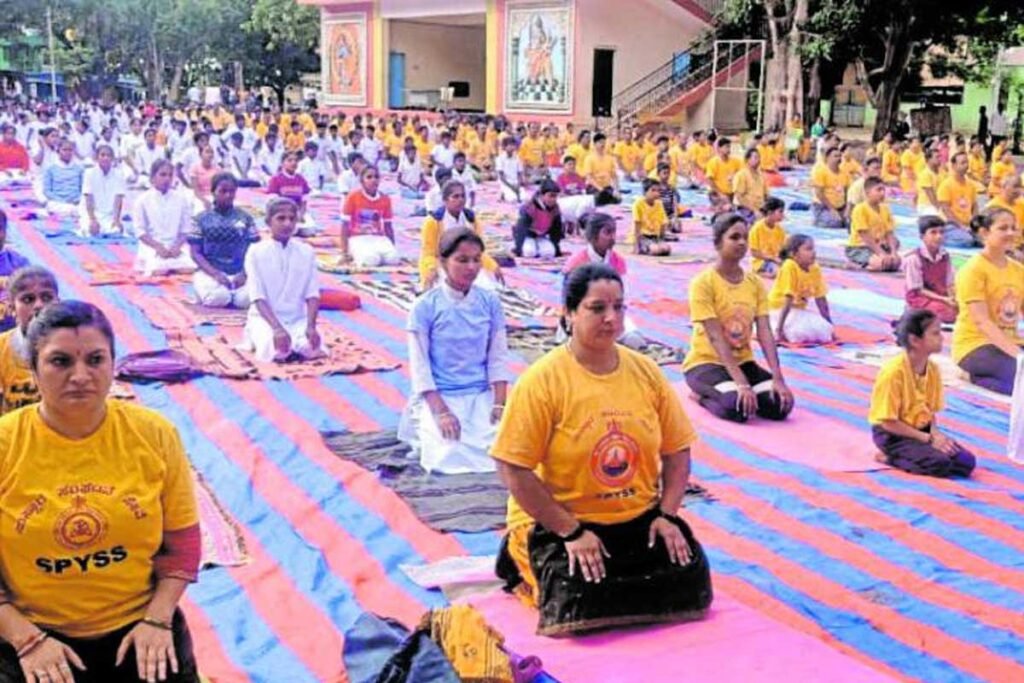 Gowribidanur international Yoga day