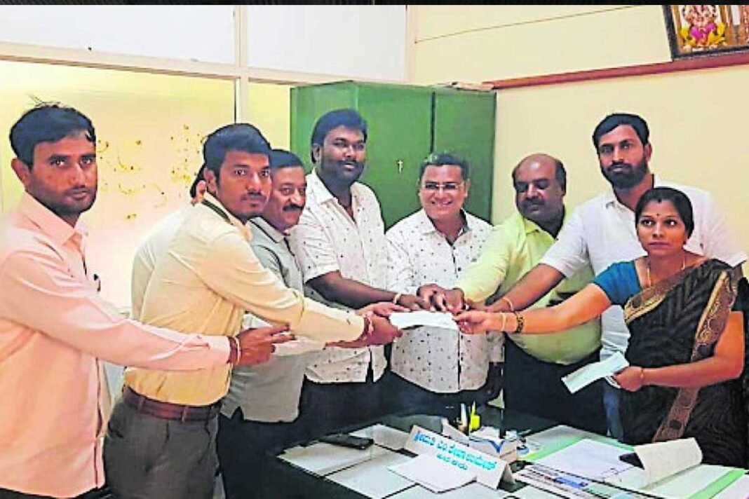 Karnataka Slum Development Board Cheque Paid By Chintamani CMC