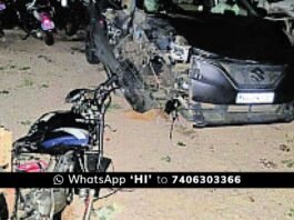Chintamani Two Wheeler Car Accident
