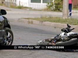 Car Bike Accident Bengaluru-Kadapa road Chintamani
