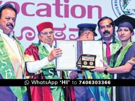 Karnataka Governor Thawar Chand Gehlot Issue Gold medals for Chintamani Bindu sri at University of Agricultural Sciences, Bangalore Convocation