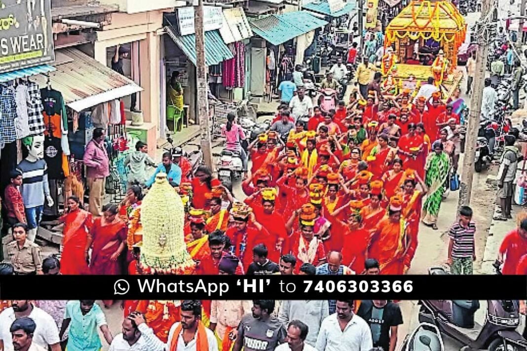 Melmaruvattur Adhiparasakthi Ganji pooja at Chikkaballapur