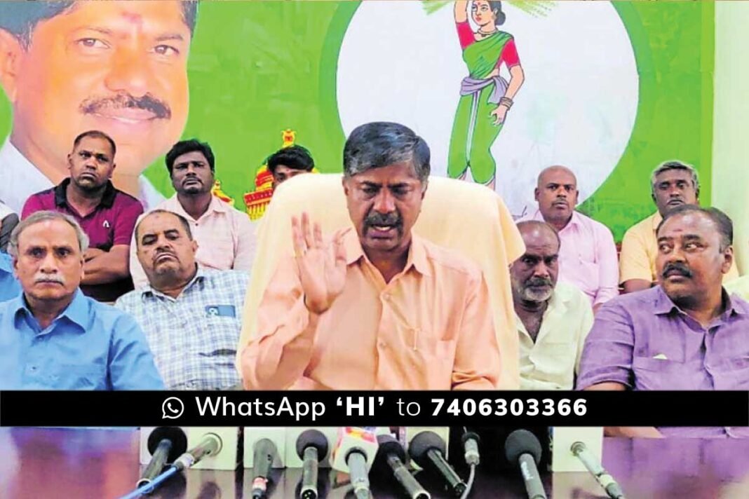 Chintamani Krishna Reddy Press meet A case of assault on a JDS member of the municipal council