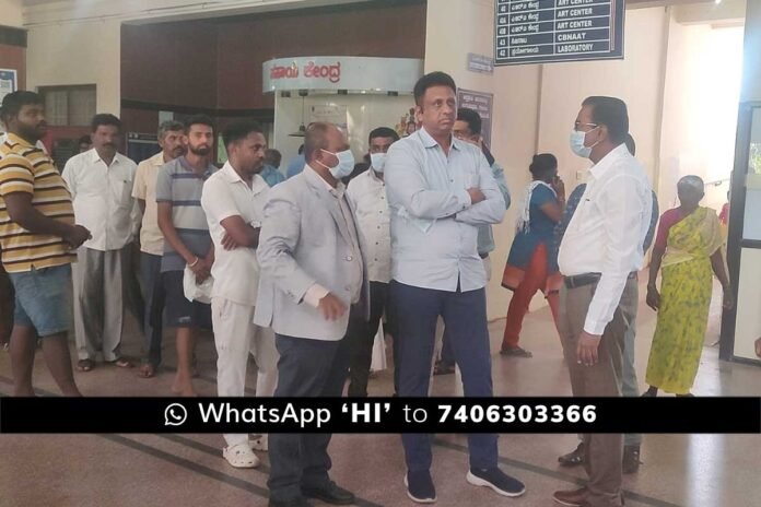 MC Sudhakar Visit to Chikkaballapur District Hospital