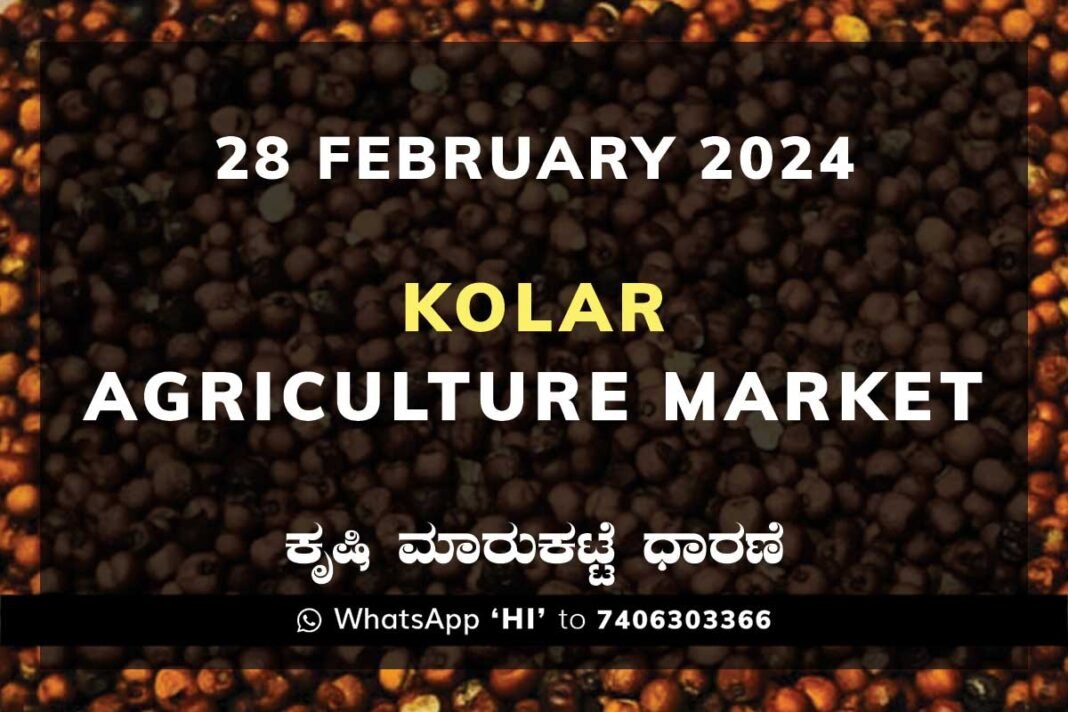 Kolar APMC Agriculture Market ಕೋಲಾರ ಕೃಷಿ ಮಾರುಕಟ್ಟೆ ಧಾರಣೆ