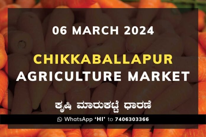 Chikkaballapur APMC Agriculture Market ಚಿಕ್ಕಬಳ್ಳಾಪುರ ಕೃಷಿ ಮಾರುಕಟ್ಟೆ ಧಾರಣೆ