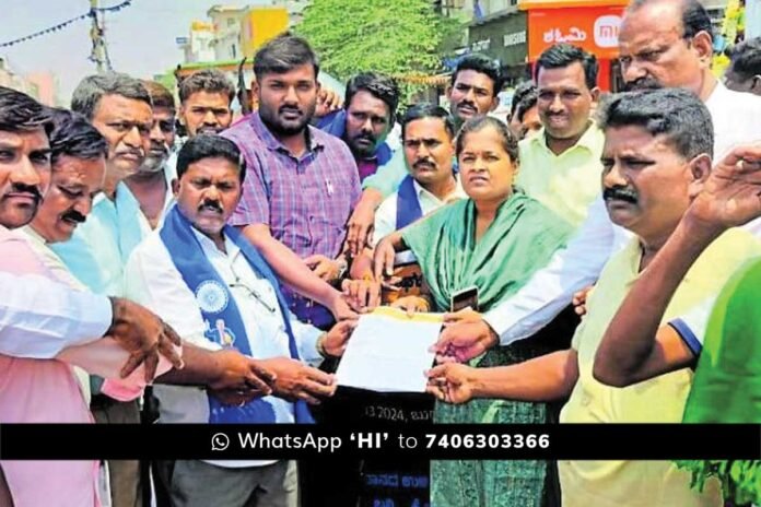 Gauribidanur Protest against Anantkumar Hegde