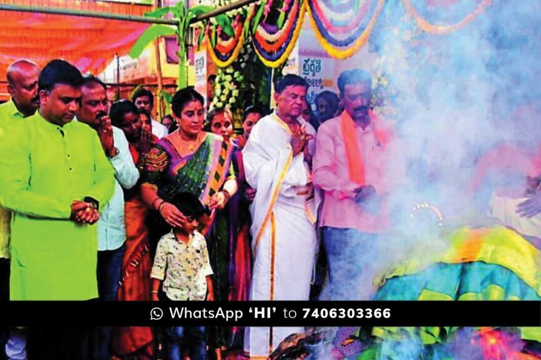 Chikkaballapur Dharmaraya Swamy Karaga Dhwajarohana