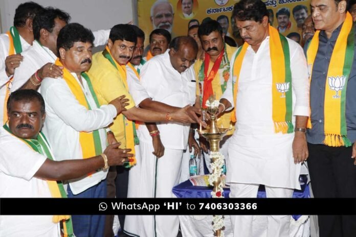 28MayCBP02 Vidhana Parishath South East Teachers Constituency BJP JDS Canvas Chikkaballapur