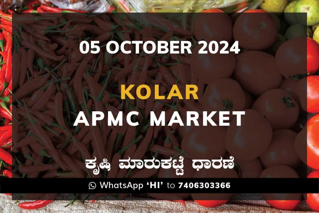 Kolar APMC Agriculture Market ಕೋಲಾರ ಕೃಷಿ ಮಾರುಕಟ್ಟೆ ಧಾರಣೆ