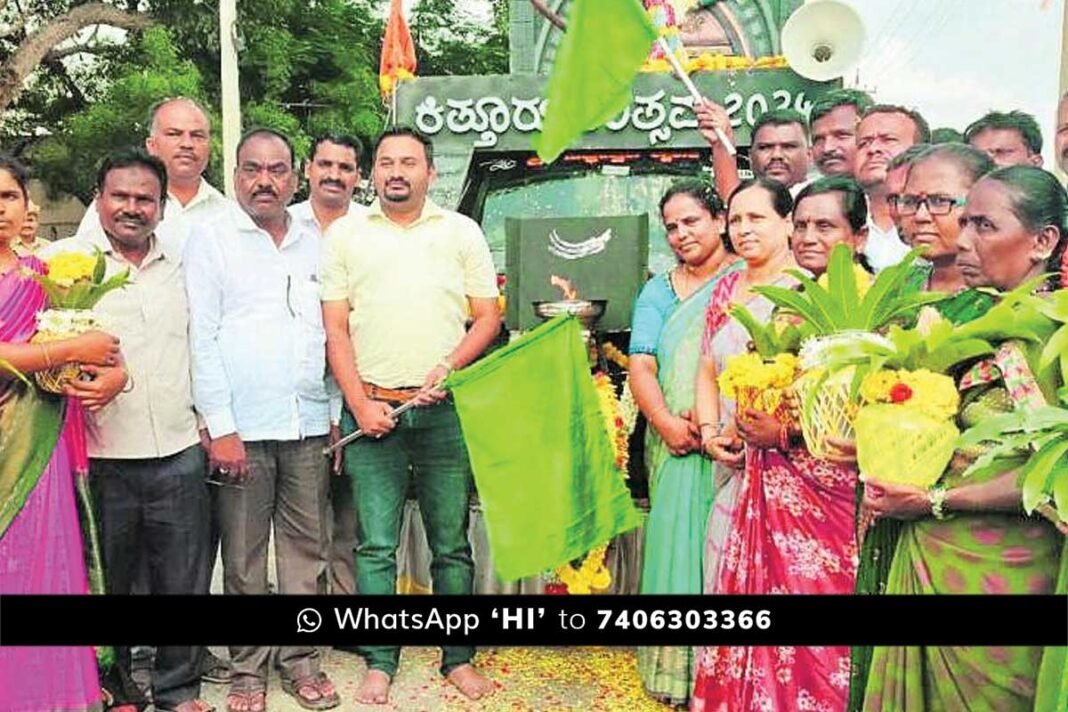 Kittur Utsava Vijaya jyothi ratha Gauribidanur