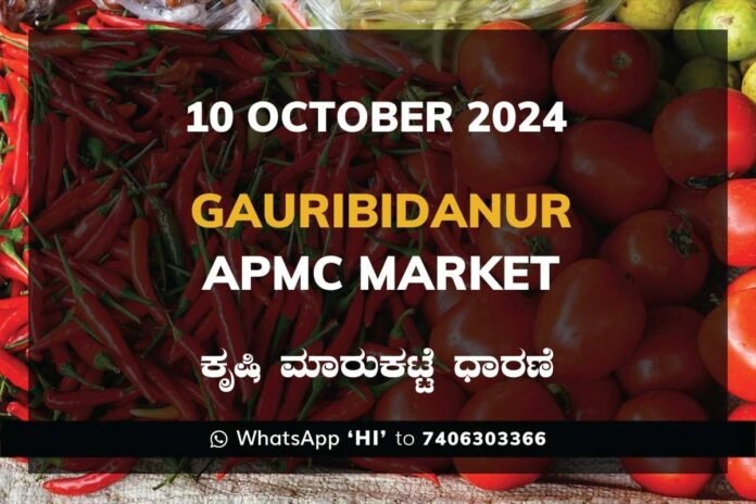 Gauribidanur APMC Agriculture Market ಗೌರಿಬಿದನೂರು ಕೃಷಿ ಮಾರುಕಟ್ಟೆ ಧಾರಣೆ