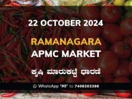 Ramanagara APMC Agriculture Market Daily Price Rate List ರಾಮನಗರ ಕೃಷಿ ಮಾರುಕಟ್ಟೆ ಧಾರಣೆ