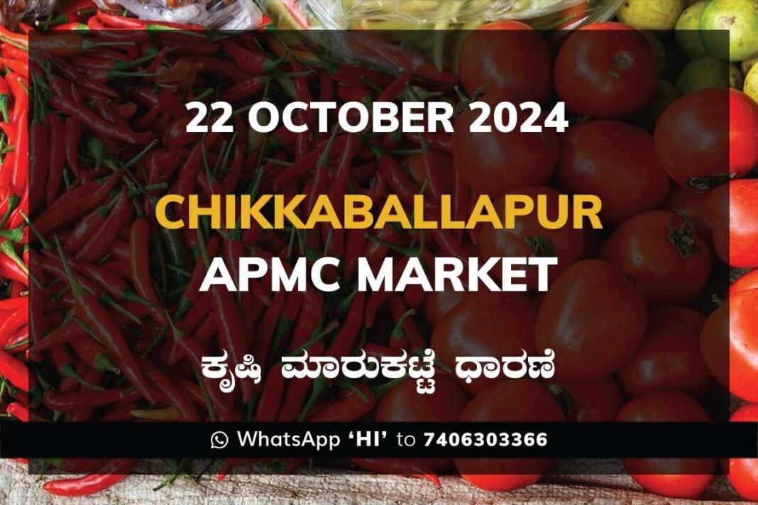 Chikkaballapur APMC Agriculture Market Daily Price Rate List ಚಿಕ್ಕಬಳ್ಳಾಪುರ ಕೃಷಿ ಮಾರುಕಟ್ಟೆ ಧಾರಣೆ