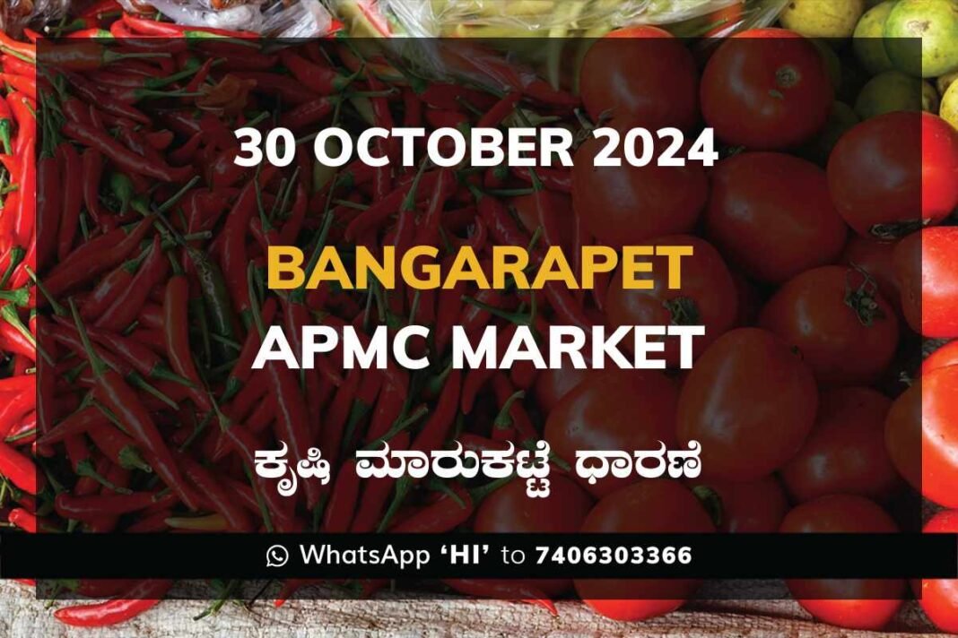 Bangarapet APMC Agriculture Market ಬಂಗಾರಪೇಟೆ ಕೃಷಿ ಮಾರುಕಟ್ಟೆ ಧಾರಣೆ