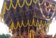 ಭೋಗನಂದೀಶ್ವರ ದೇವಾಲಯಕ್ಕೆ 54 ಅಡಿ ಎತ್ತರದ ರಥದ ಆಗಮನ Chikkaballapur Nandi Sri Bhoga Nandishwara Temple Chariot