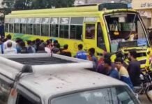 ಚಿಂತಾಮಣಿ: ಖಾಸಗಿ ಬಸ್ಗಳ ಪೈಪೋಟಿ – ಡಿಕ್ಕಿ, ಪ್ರಯಾಣಿಕರಿಗೆ ಗಾಯ Chintamani Murugamalla Bus Accident