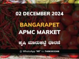 Bangarapet APMC Agriculture Market ಬಂಗಾರಪೇಟೆ ಕೃಷಿ ಮಾರುಕಟ್ಟೆ ಧಾರಣೆ