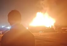 ಚಿಕ್ಕಬಳ್ಳಾಪುರ: ಕ್ಯಾಂಟರ್-ಲಾರಿ ಅಪಘಾತ, ಇಬ್ಬರಿಗೆ ಗಾಯ Chikkaballapur Canter Lorry Accident