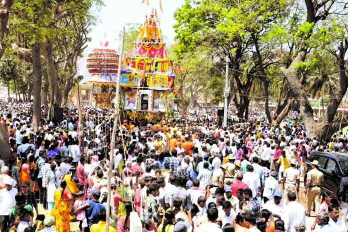 Chikkaballapur nandi Bhaga Nandishwara Yoga Nandishwara Jodi rathotsava 2025