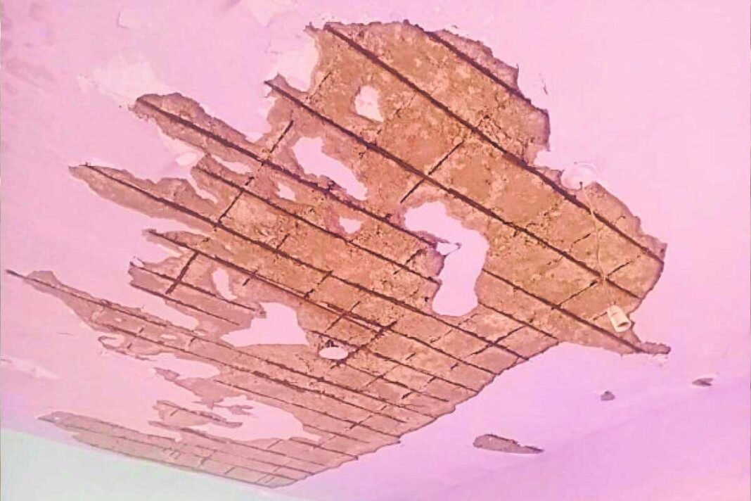 Chelur Karnataka Public School ceiling collapse