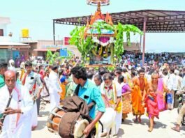 Chikkaballapur Jaalalri Narasimha Swamy Brahma rathotsava