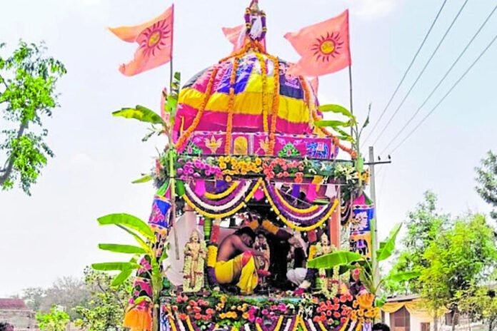 The grand Rathotsava of Sri Venkataramana Swamy was celebrated with devotion and grandeur at Panasachowdanahalli, Chintamani