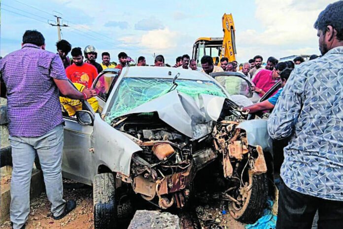 14JulCBP02 Chintamani Aimareddihally car accident