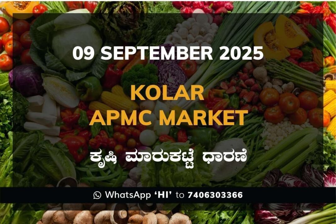 Kolar APMC Agriculture Market Daily Price Report ಕೋಲಾರ ಕೃಷಿ ಮಾರುಕಟ್ಟೆ ಧಾರಣೆ