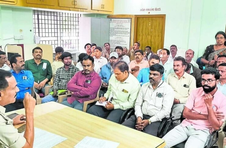 Chintamani Police School Children Transport Safety Meeting