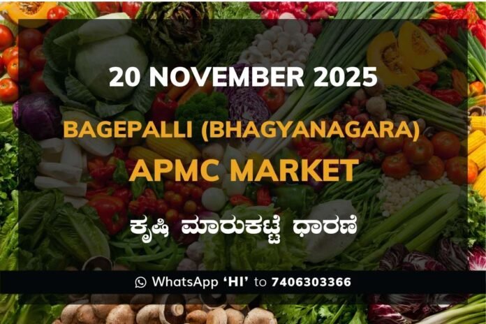 Bagepalli (Bhagyanagara) APMC Agriculture Market Daily Price Report ಬಾಗೇಪಲ್ಲಿ (ಭಾಗ್ಯನಗರ) ಕೃಷಿ ಮಾರುಕಟ್ಟೆ ಧಾರಣೆ