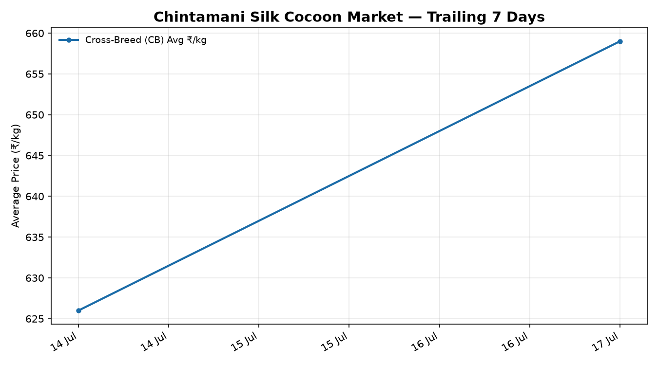 Chintamani Silk Cocoon Trend Chart