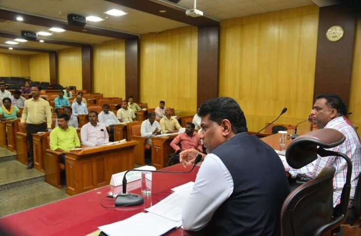 DC G Prabhu disabled welfare grievance review meeting Chikkaballapur